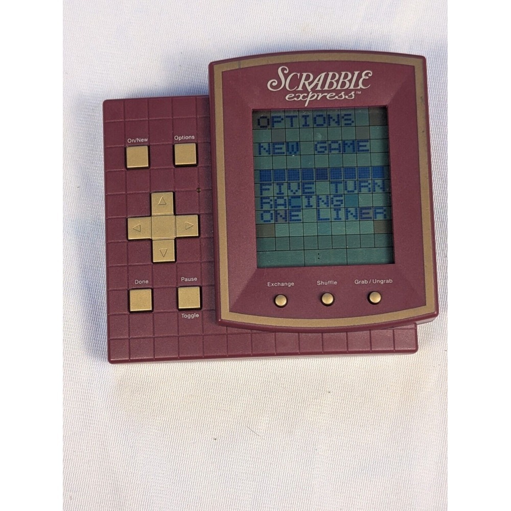 Scrabble Express Handheld Electronic Game Hasbro‎ 1999 Tested & Working Handheld